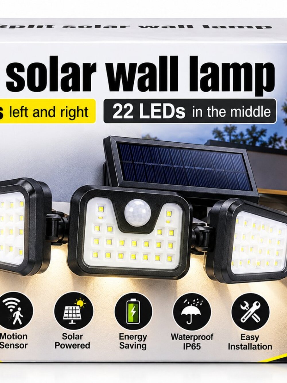 SOLAR SPLIT WALL LAMP